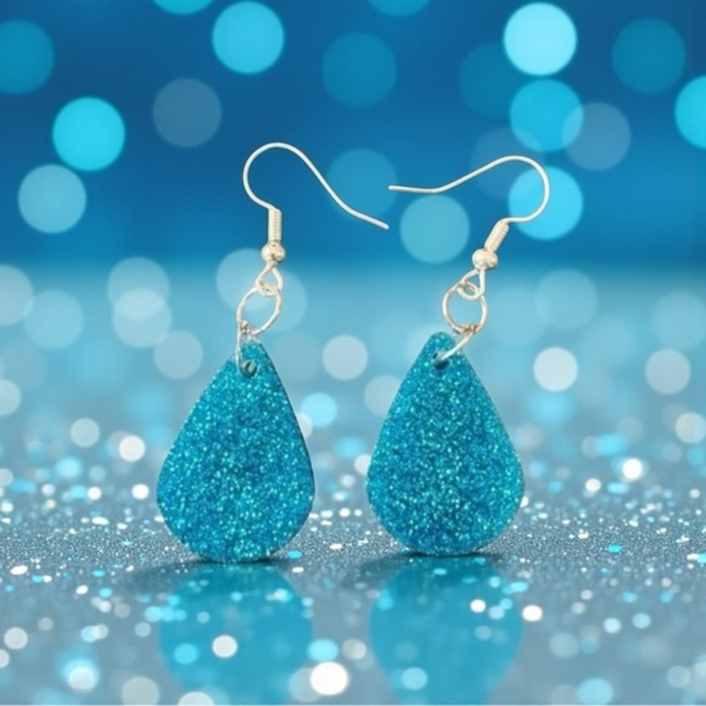 Resin Sparkle Earrings